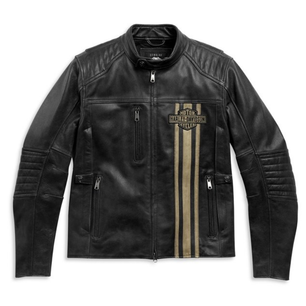 Men's H-D Triple Vent Passing Link II Leather Jacket